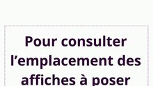 4. Pour consulter la liste des affiches à poser