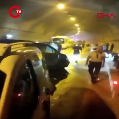 Antalya'da tünelde zincirleme kaza: Çok sayıda yaralı var!