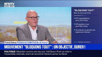 "Quelle image on donne aux touristes?", déplore Franck Delvau, président de l'UMIH Paris Île-de-France, au lendemain de la mobilisation du 10 septembre