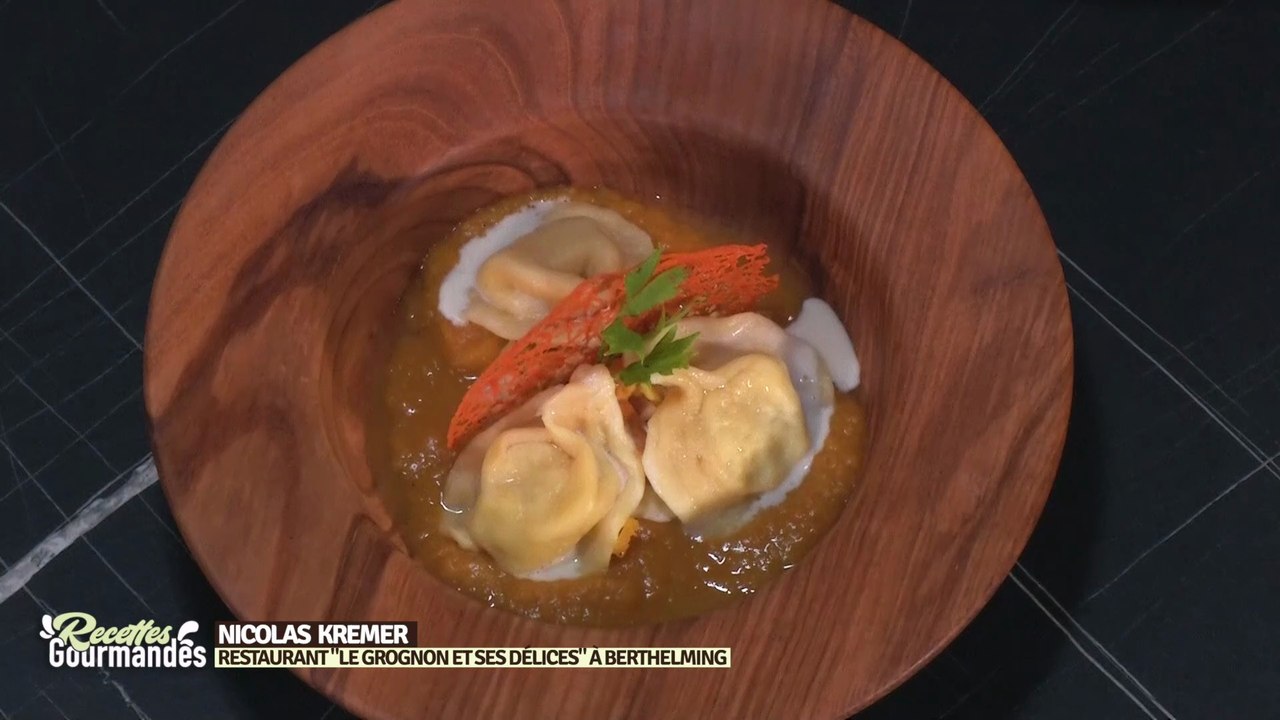 Recettes Gourmandes avec Nicolas Kremer, restaurant "Le Grognon et ses Délices" à Berthelming