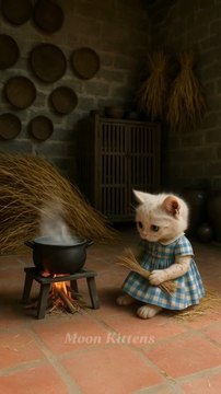 A little cat accidentally burned down the house -now it only wishes for a new one