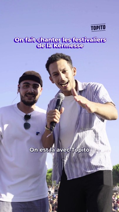 On fait chanter les festivaliers de la Kermesse