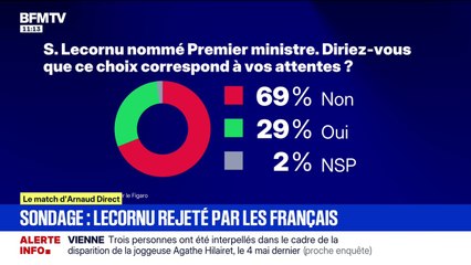 Sébastien Lecornu, Premier ministre: une nomination qui ne correspond pas "aux attentes" de 69% des Français, selon un sondage