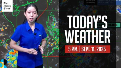 Weather Update for 5 P.M. on September 11, 2025 🌤️