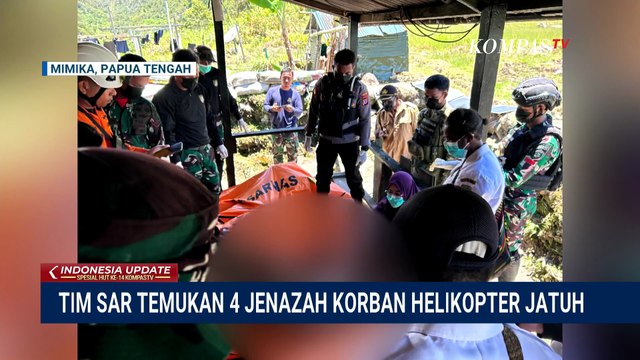 Jenazah 4 Korban Helikopter Jatuh di Mimika Berhasil Dievakuasi Tim SAR: Ini Identitas-Kronologinya