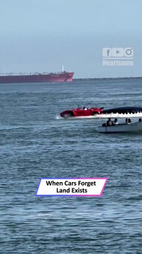 Car Spotted Driving on Ocean Waves Like It’s a Road! 🌊🚗