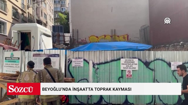Beyoğlu’nda inşaatta toprak kayması: 1 işçi yaralı