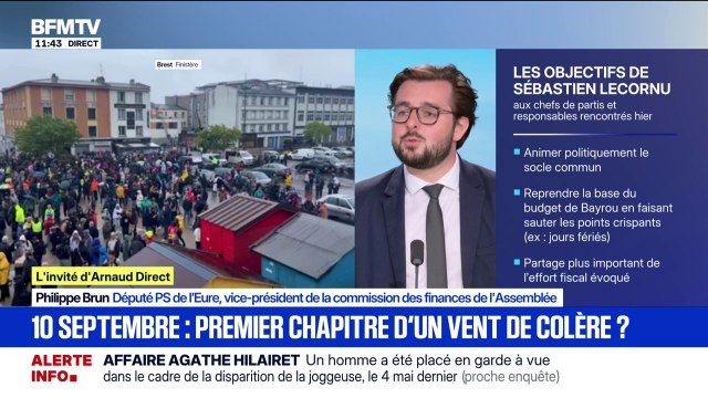 Nomination de Sébastien Lecornu: Il y aura censure de notre part [...] si il n'y a pas de remise en cause de la politique économique depuis 2017 , déclare Philippe Brun, député PS