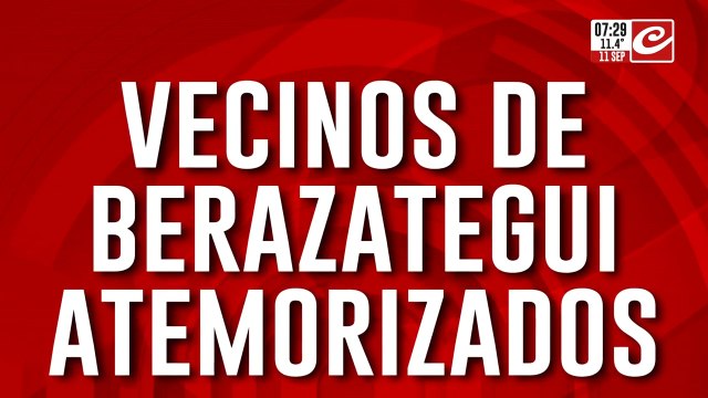Vecinos de Berazategui atemorizados por la creciente ola de robos en el municipio