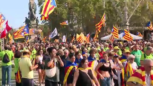 Cataluña celebra la Diada tras un año de Illa en la Generalitat