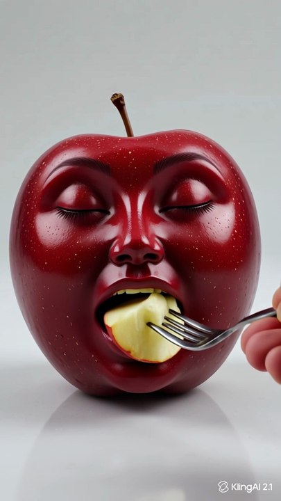 Cute apple enjoy apple