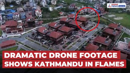 Dramatic Drone Footage Shows Kathmandu in Flames, Widespread Property Damage Amid Nepal Protests