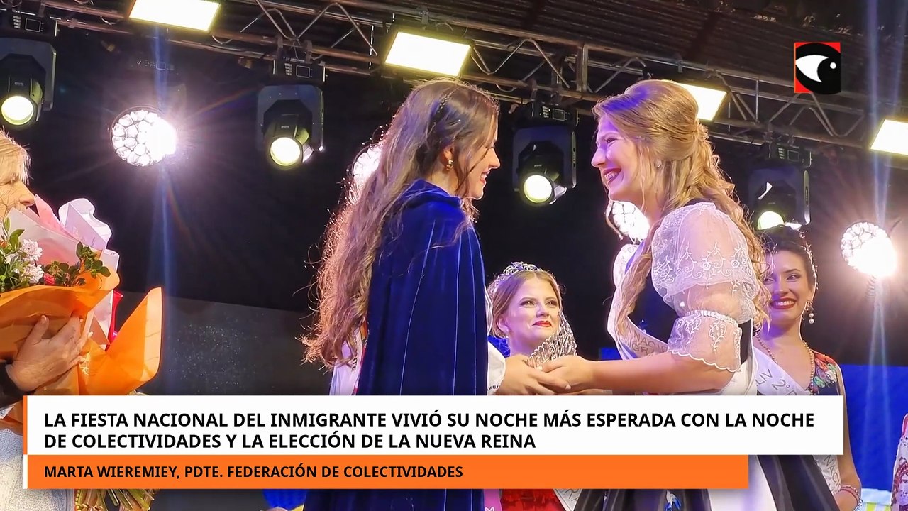 La Fiesta Nacional Del Inmigrante vivió su noche más esperada con la noche de colectividades y la elección de la nueva reina