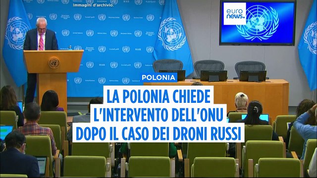 La Polonia chiede l'intervento del Consiglio di sicurezza dell'Onu dopo l'incursione dei droni russi
