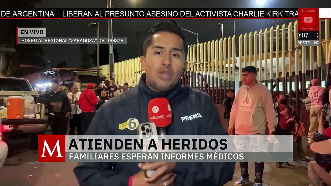 Milenio despliega equipo completo para cubrir a los lesionados por explosión en Iztapalapa