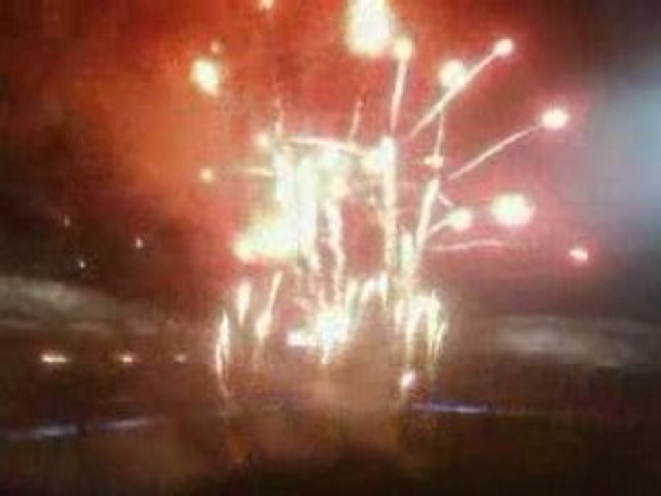 OM VS STASBOURG 2008 FEU D'ARTIFICE LE FEU 4