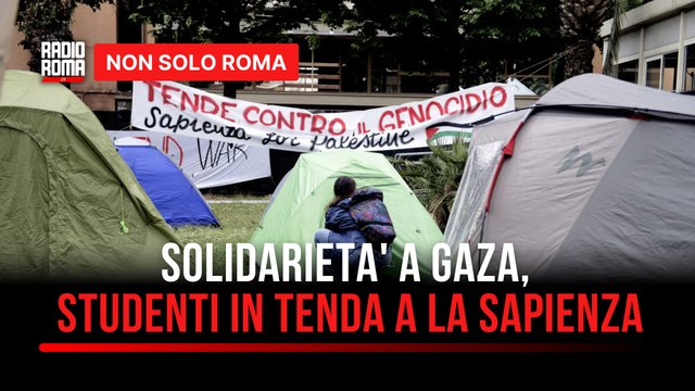 Guerra a Gaza e Global Flotilla: alla Sapienza studenti in tenda per solidarietà ai palestinesi
