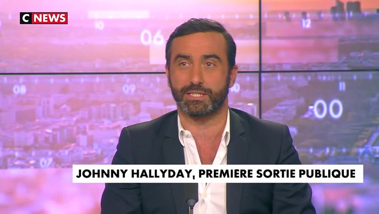 Johnny Hallyday – 10 mars 2017 – CNEWS : Première sortie publique