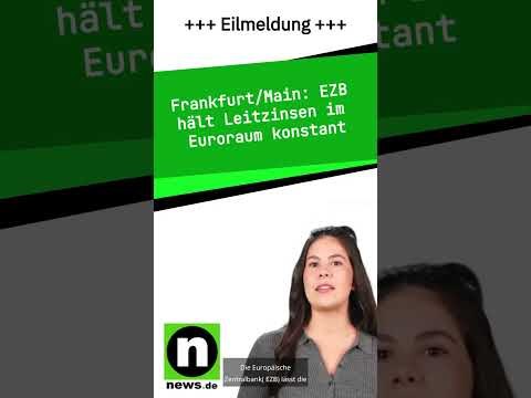 EZB hält Leitzinsen im Euroraum konstant