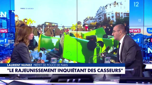 Mouvement «Bloquons tout» : «On a eu à faire à des groupes extrêmement violents, déterminés et très jeunes», souligne Laurent Nunez