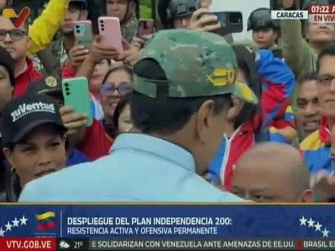 Autoridades nacionales e integrantes de la JPSUV acompañan activación del Plan Independencia 200
