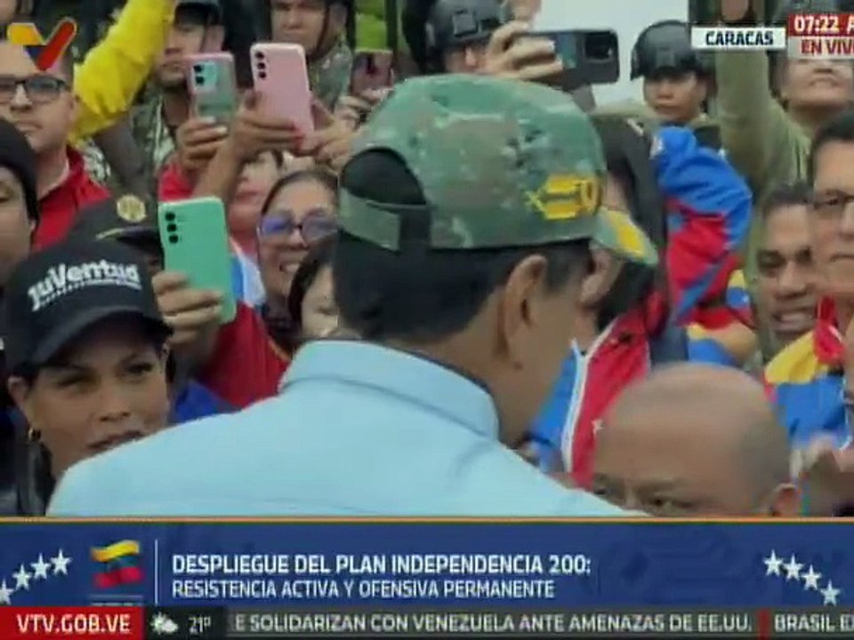 Autoridades nacionales e integrantes de la JPSUV acompañan activación del Plan Independencia 200