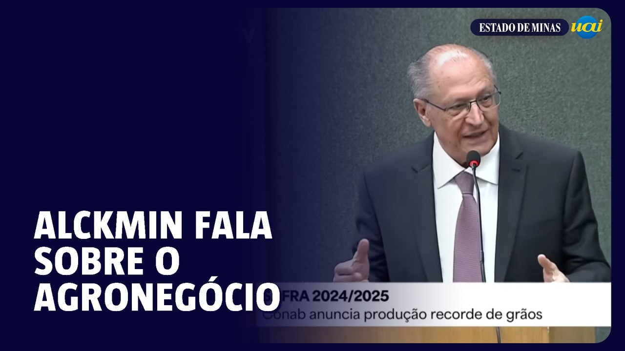 Alckmin fala sobre o agronegócio e a safra recorde de grãos