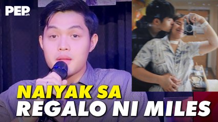 Elijah Canlas naiyak sa regalo ni Miles Ocampo | PEP Interviews