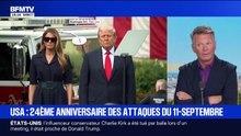 24e anniversaire des attaques du 11 septembre: Donald Trump présent au cimetière d'Arlington