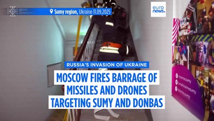 Russia continues aerial assault on Ukraine, targeting positions in Sumy and Donbas
