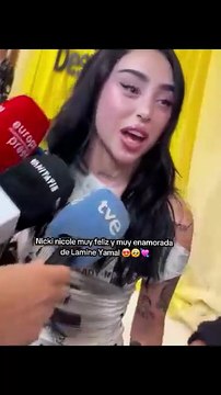 Nicki Nicole confiesa su relación con Lamine Yamal: Estoy muy enamorada