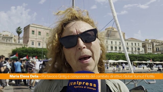 Flotilla parte da Siracusa per Gaza, Delia Speriamo niente attacchi