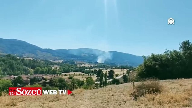 Denizli'nin Buldan ilçesinde orman yangını çıktı