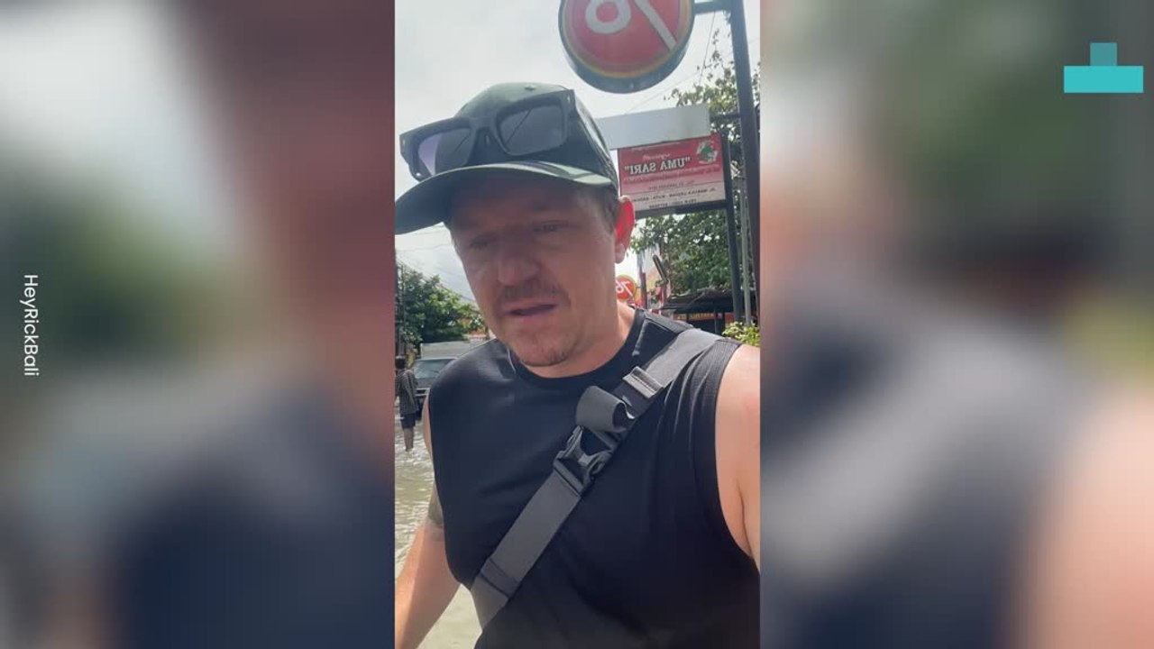 Bali Steets Flooded With Drone Footage