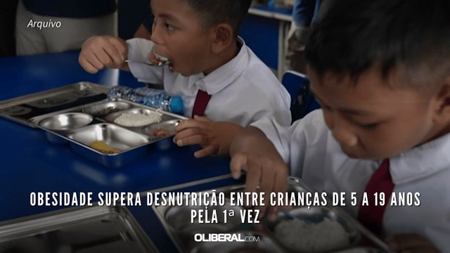 Obesidade supera desnutrição entre crianças de 5 a 19 anos pela 1ª vez