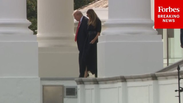 President Trump And First Lady Melania Trump Depart The White House For 9/11 Memorial Event
