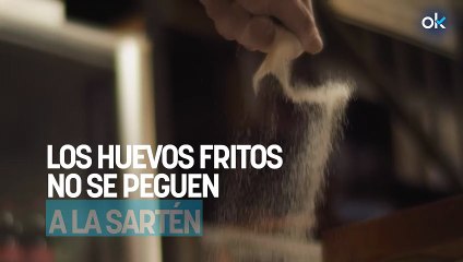 Ni aceite ni agua: el fácil truco para que los huevos fritos no se peguen a la sartén
