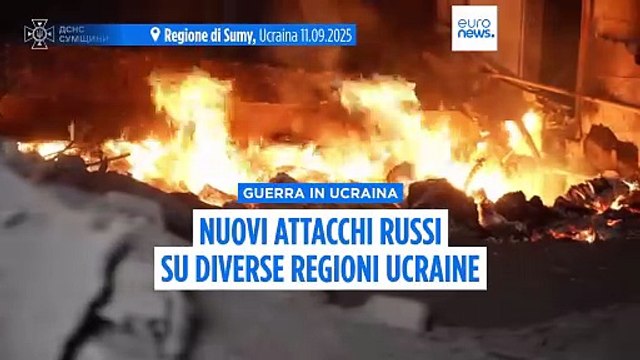 Ucraina, ancora missili e droni russi sulla regione di Sumy e sul Donbas: diversi feriti