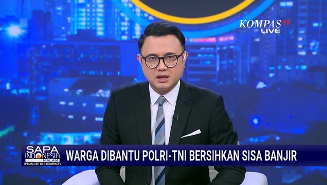 Polri dan TNI Gotong Royong Bersihkan Rumah Warga yang Terdampak Banjir di Bali | SAPA MALAM
