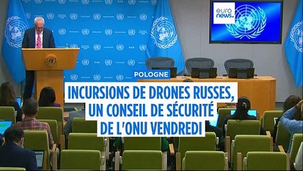 Incursion de drones russes Pologne : un Conseil de sécurité de l'ONU vendredi