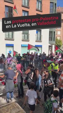 Las imágenes de las protestas pro-Palestina en Valladolid