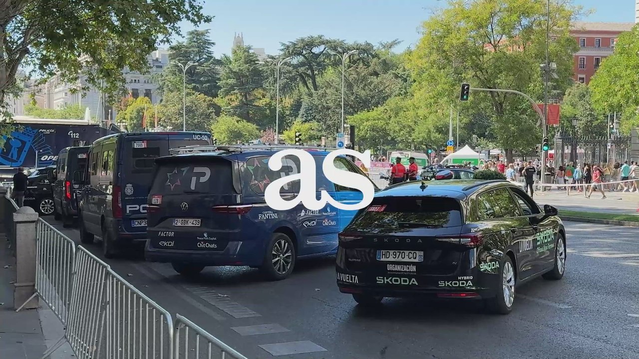 CRONOLOGÍA de los DISTURBIOS en la ÚLTIMA ETAPA de LA VUELTA por MANIFESTACIONES PRO PALESTINA