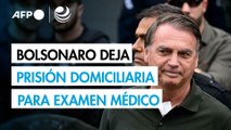Bolsonaro deja prisión domiciliaria para examen médico tras ser condenado por golpismo