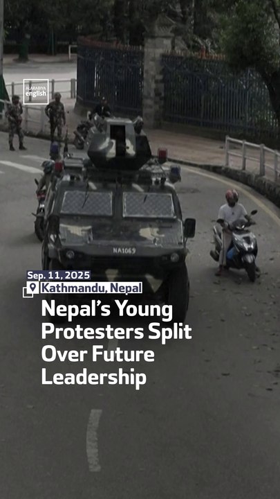 Nepal’s Young Protesters  Split Over  Future Leadership
