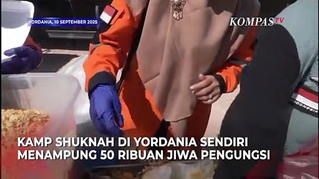 Bantuan Rakyat Indonesia untuk Pengungsi Gaza di Kamp Shuknah, Yordania