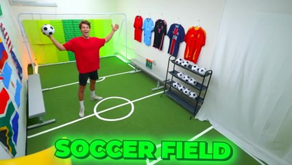 “I Built 10 Luxury Extreme Rooms in My House for $1,000,000 💵” | MrBeast Challenge