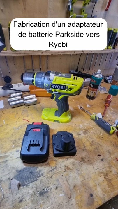 Fabrication d'un adaptateur de batterie Parkside versRyobi