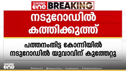 കോന്നിയിൽ നടുറോഡിൽ യുവാവിനെ കുത്തിപ്പരിക്കേൽപ്പിച്ചു; രക്ഷപെടാൻ ശ്രമിക്കവെ അപകടത്തിൽപ്പെട്ട് പ്രതി