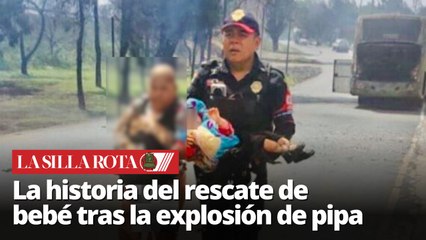 Explosión en Iztapalapa: Motociclista y policía salvan a niña y su abuela