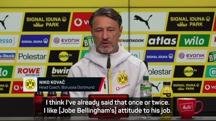 Kovac praises Bellingham's attitude & passion